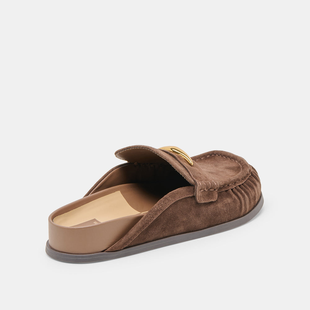 Jodero Dk Brown Suede Flats / Dolce Vita