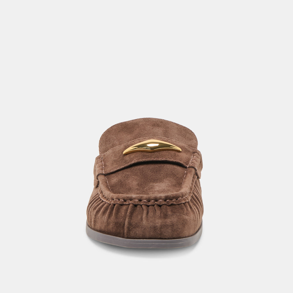 Jodero Dk Brown Suede Flats / Dolce Vita