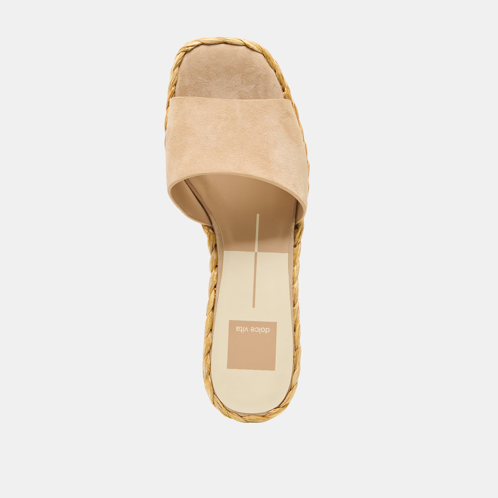 Dixi Camel Suede Sandals / Dolce Vita