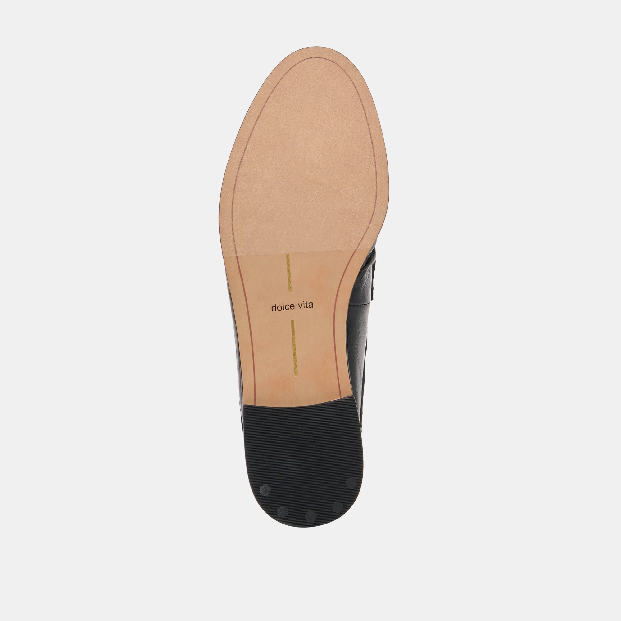 BETZY Midnight Crinkle Patent Closed-Toe Slip-On Loafers / Dolce Vita