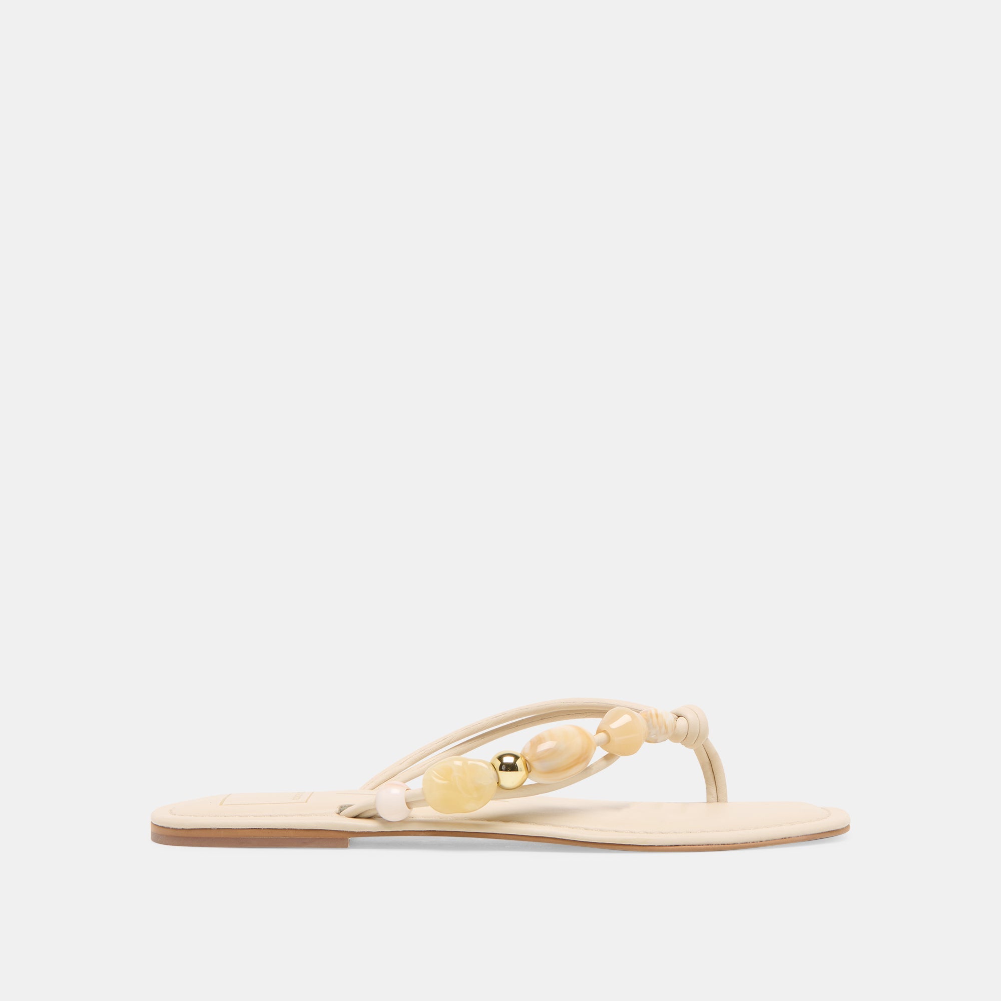 Cely Ivory Leather Sandals / Dolce Vita
