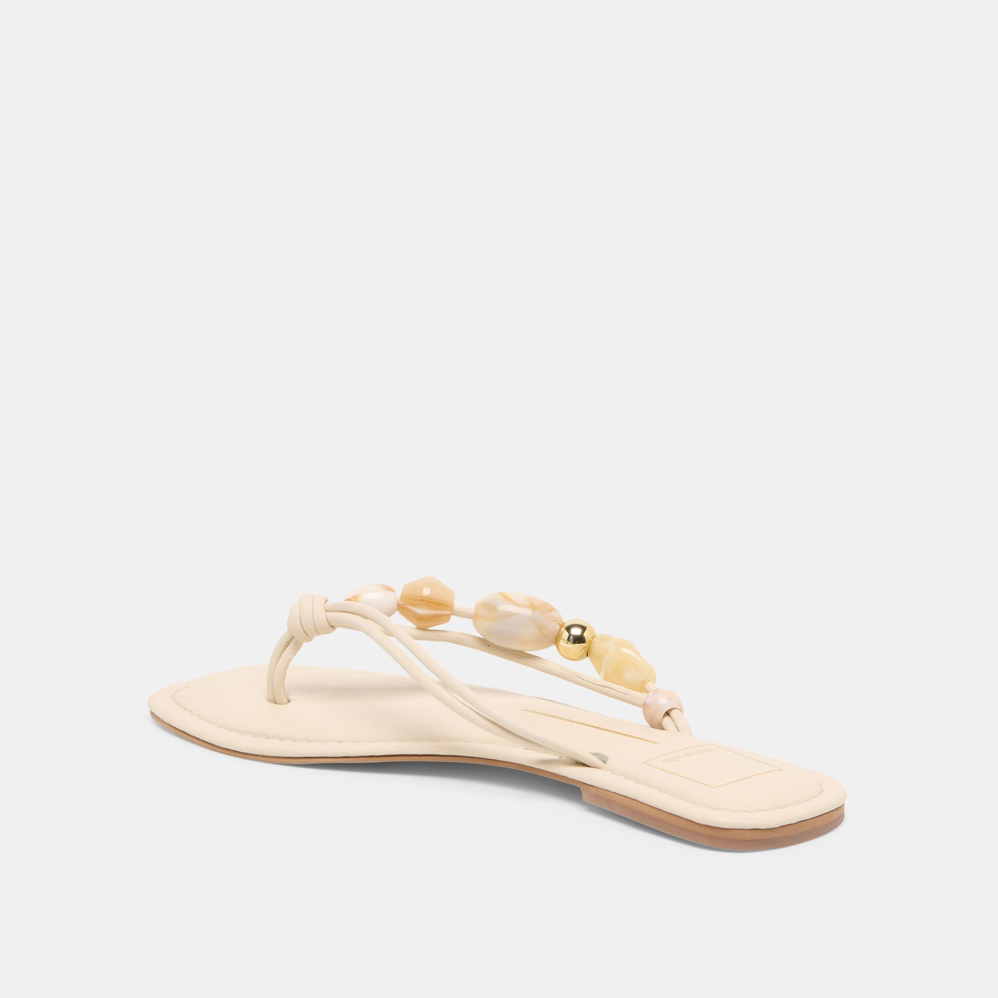 Cely Ivory Leather Sandals / Dolce Vita