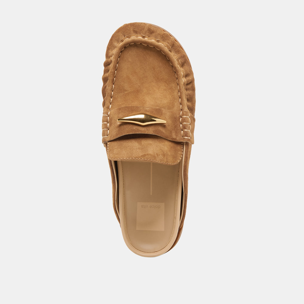 Jodero Lt Brown Suede Flats / Dolce Vita