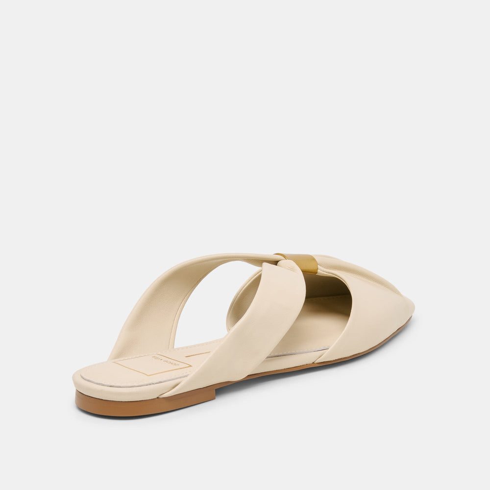 Franey White Leather Flats / Dolce Vita
