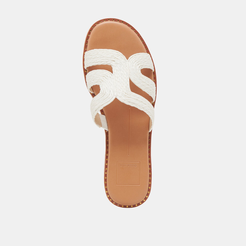 EMON SANDALS WHITE RAFFIA
 – Dolce Vita / Dolce Vita