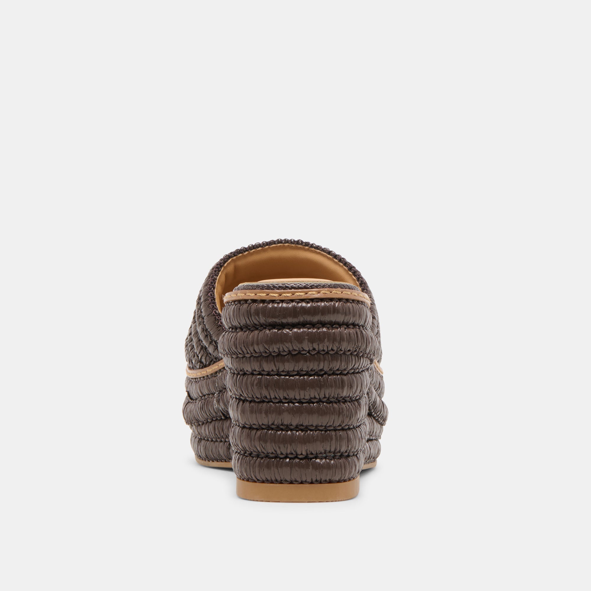 Throne Chocolate Raffia Wedges / Dolce Vita