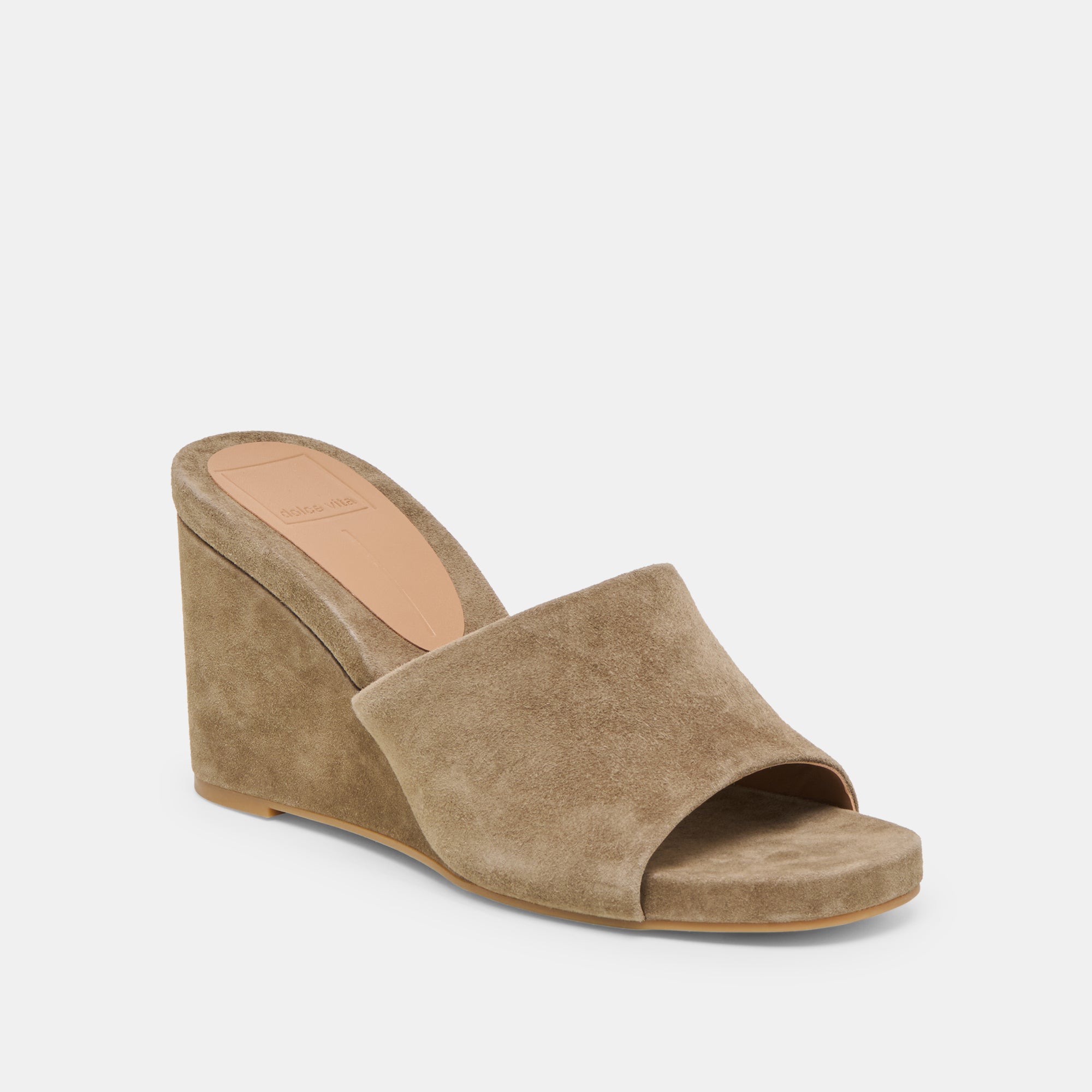 Holta Olive Suede Wedges / Dolce Vita