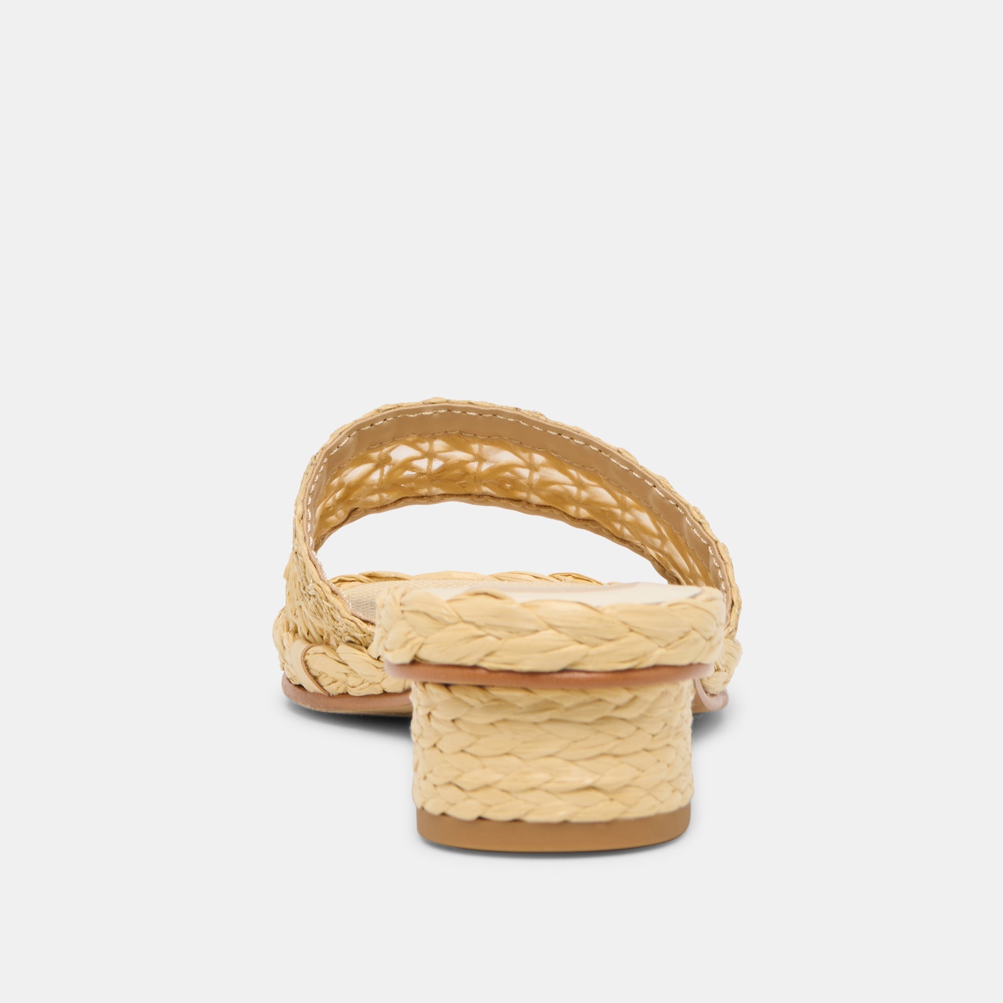 Dixi Wide Lt Natural Cross Hatch Raffia Sandals / Dolce Vita