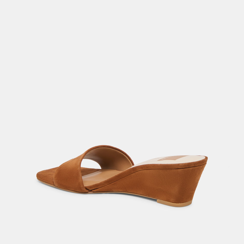 Qaily Brown Suede Wedges / Dolce Vita