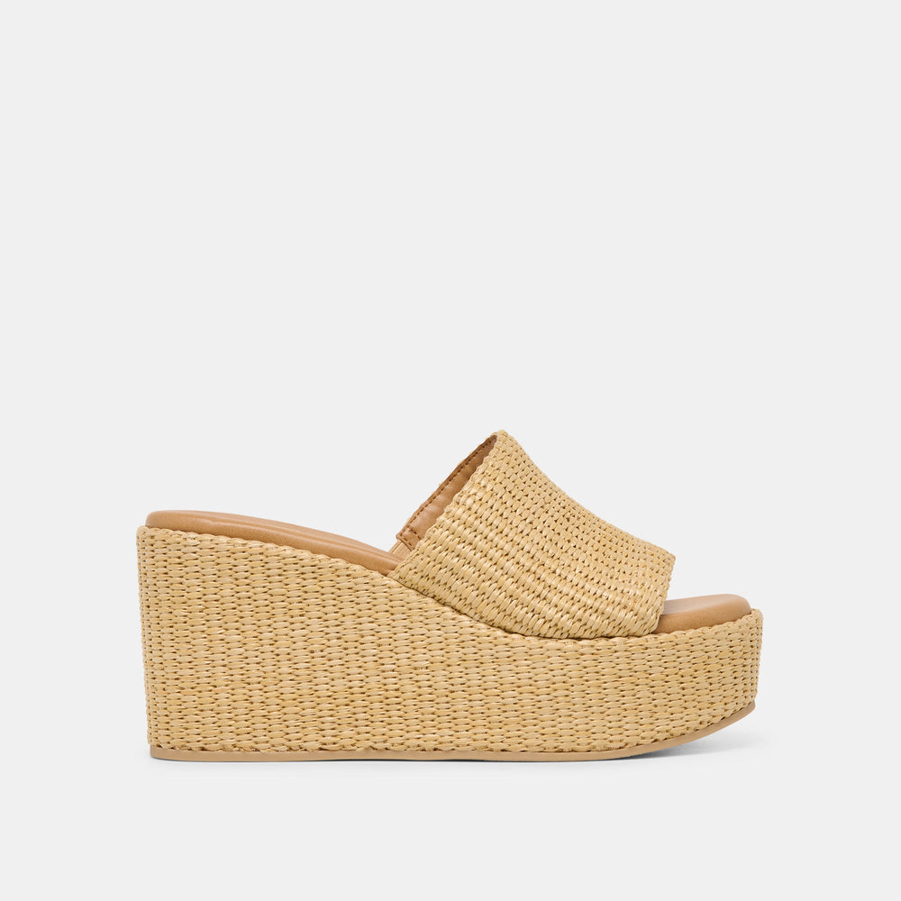 Joclyn Lt Natural Raffia Wedges / Dolce Vita