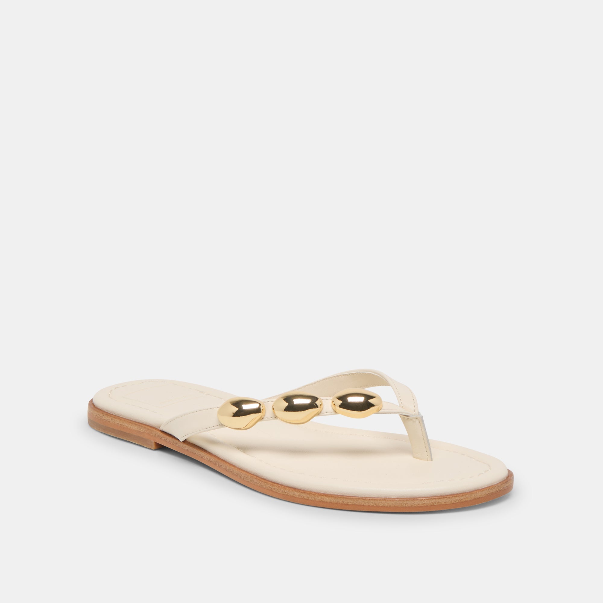 Juny Off White Leather Sandals / Dolce Vita