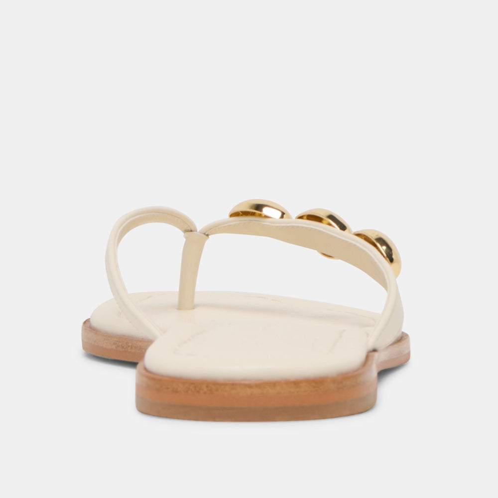 Juny Off White Leather Sandals / Dolce Vita