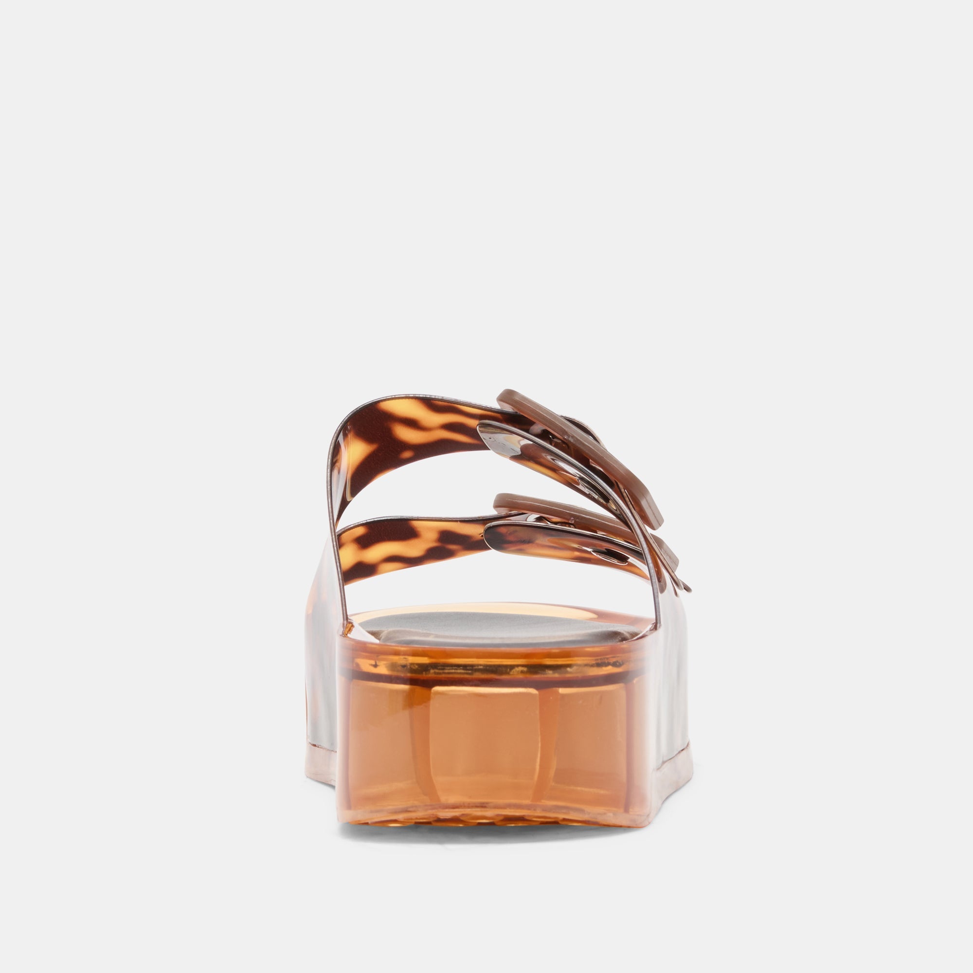JULIO X Tortoise Vinyl Jelly Platform Sandals / Dolce Vita