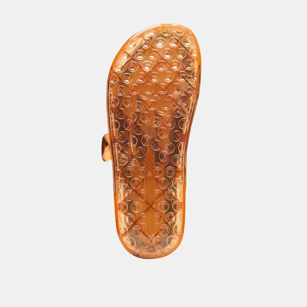 JULIO X Tortoise Vinyl Jelly Platform Sandals / Dolce Vita