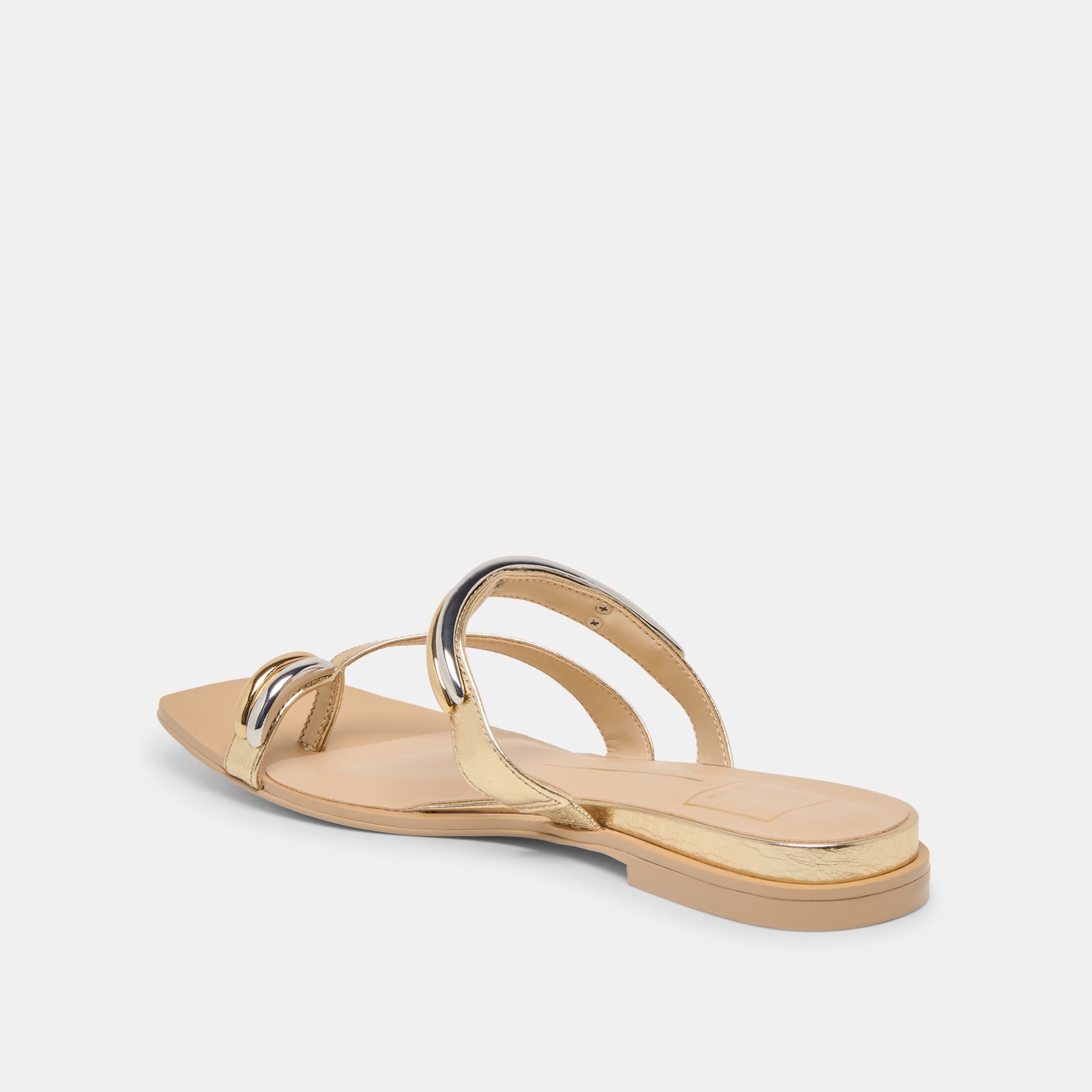 Tarina Gold Leather Sandals / Dolce Vita