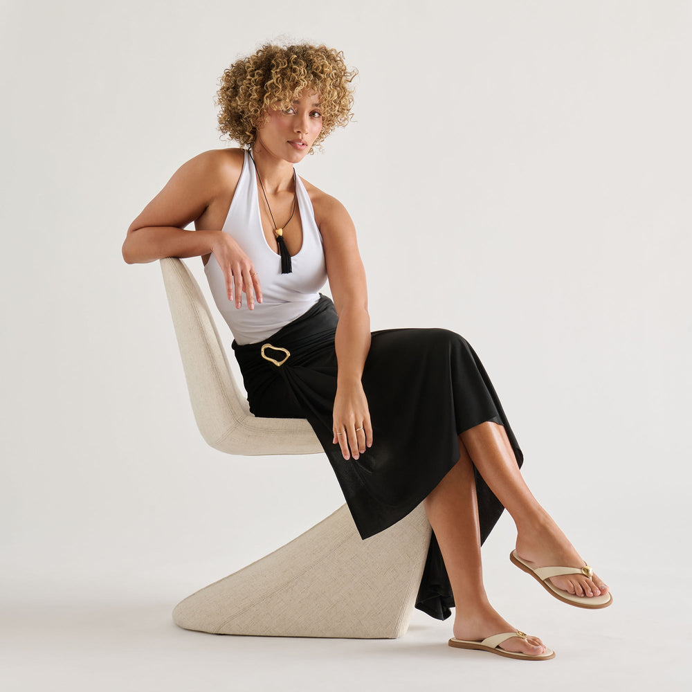 Jaina Bone Leather Sandals / Dolce Vita