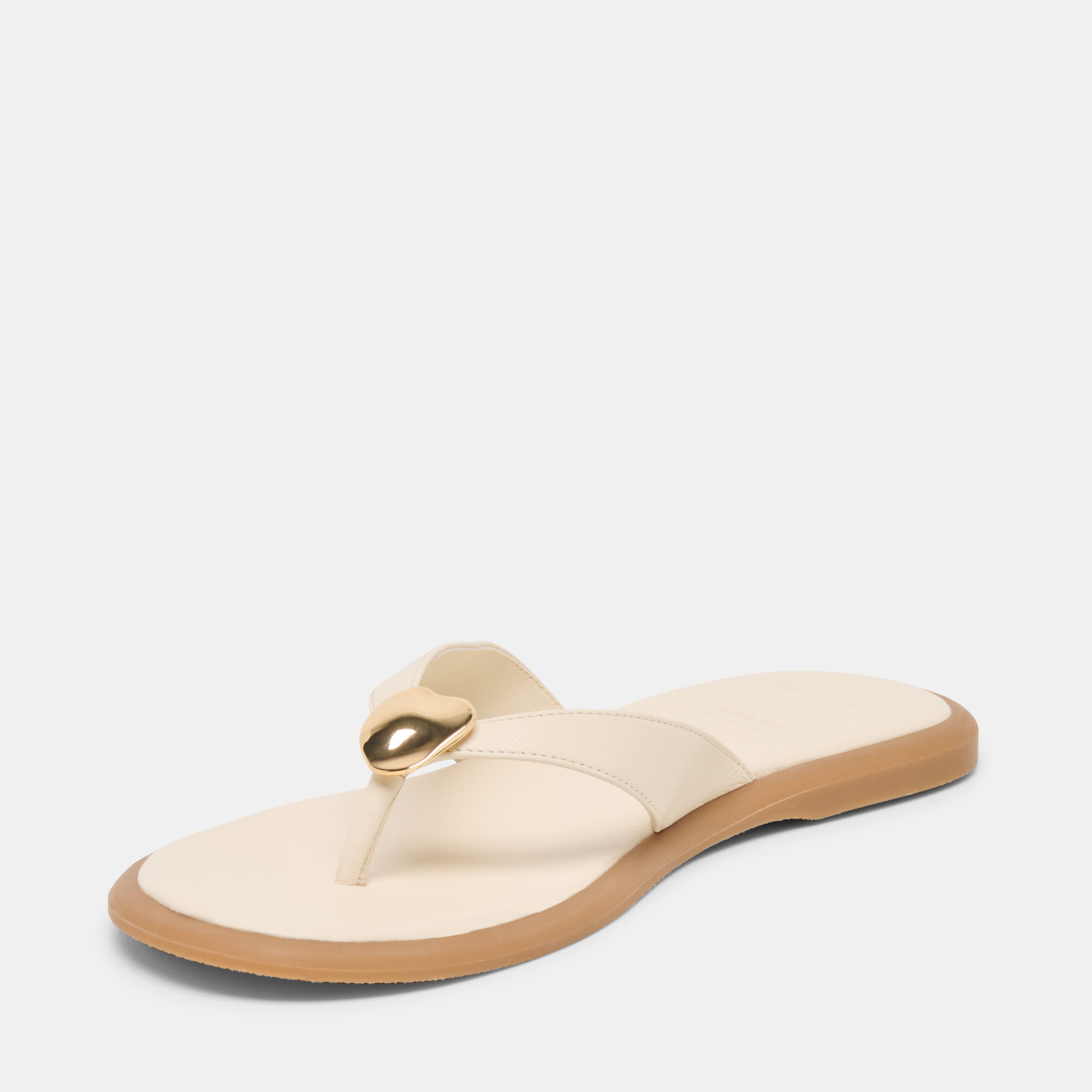 Jaina Bone Leather Sandals / Dolce Vita