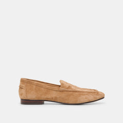 Mattie Camel Suede Loafers / Dolce Vita
