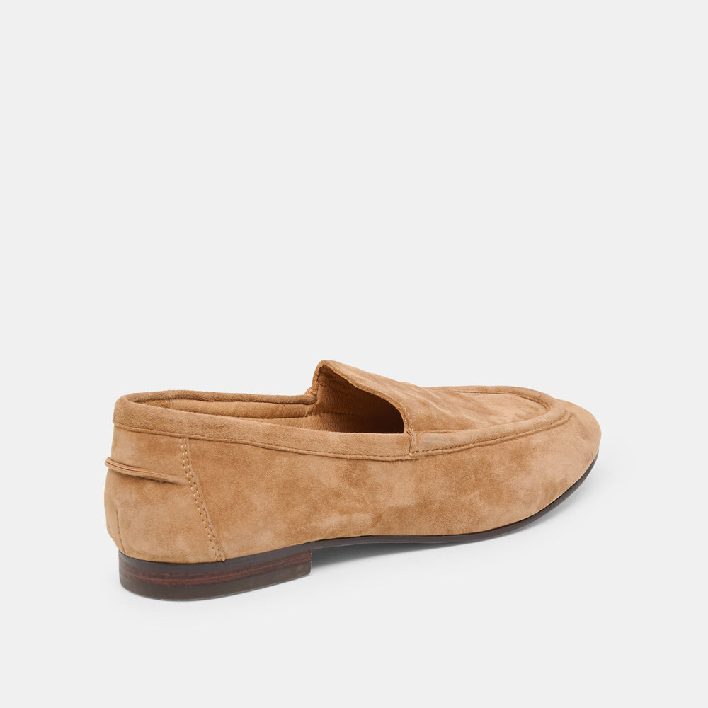 Mattie Camel Suede Loafers / Dolce Vita