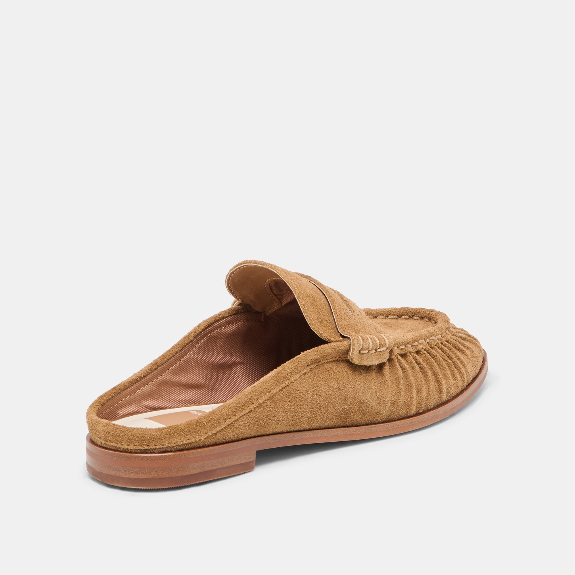BETZY Lt Brown Suede Closed-Toe Slip-On Loafers / Dolce Vita
