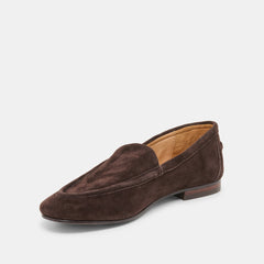Mattie Dk Brown Suede Loafers / Dolce Vita