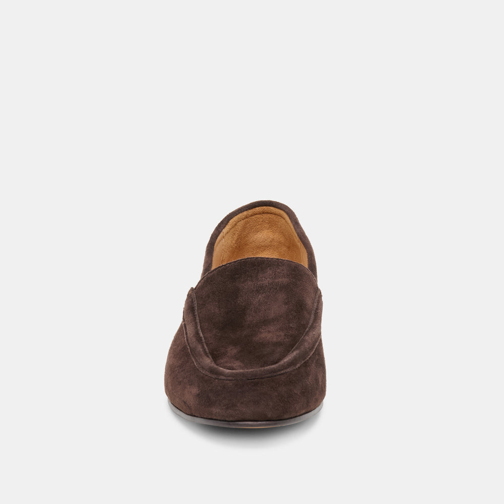 Mattie Dk Brown Suede Loafers / Dolce Vita