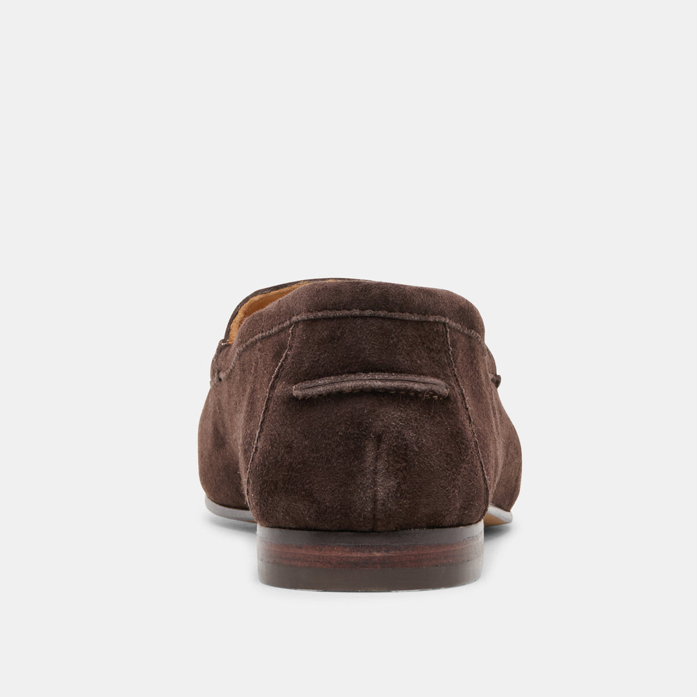 Mattie Dk Brown Suede Loafers / Dolce Vita