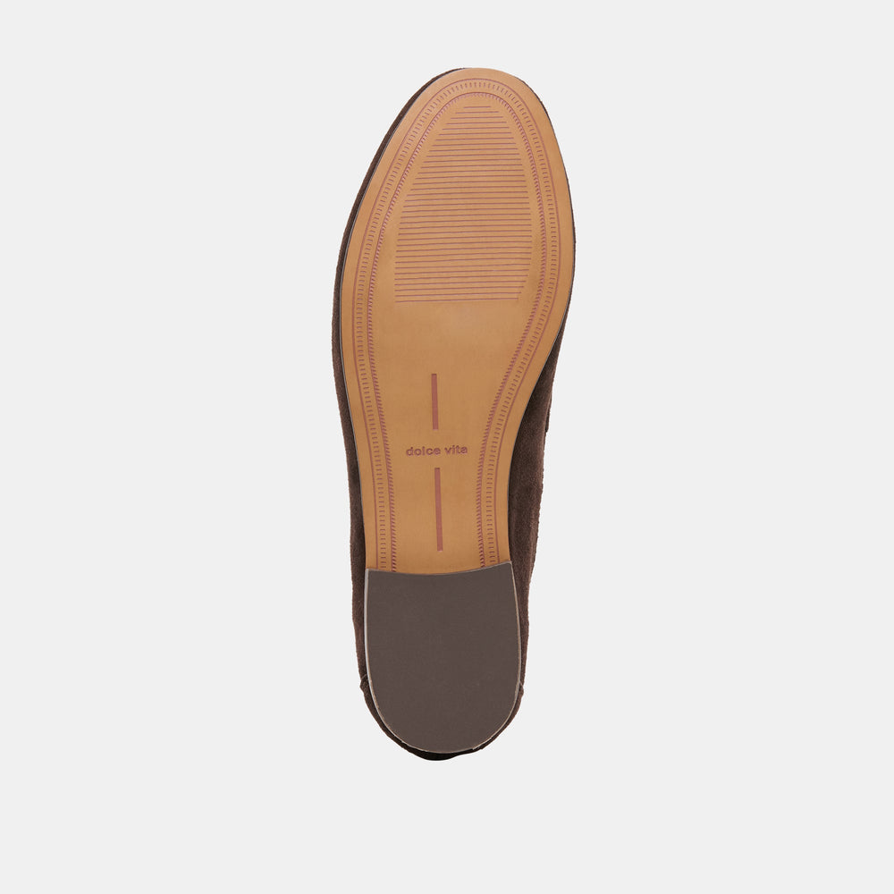 Mattie Dk Brown Suede Loafers / Dolce Vita