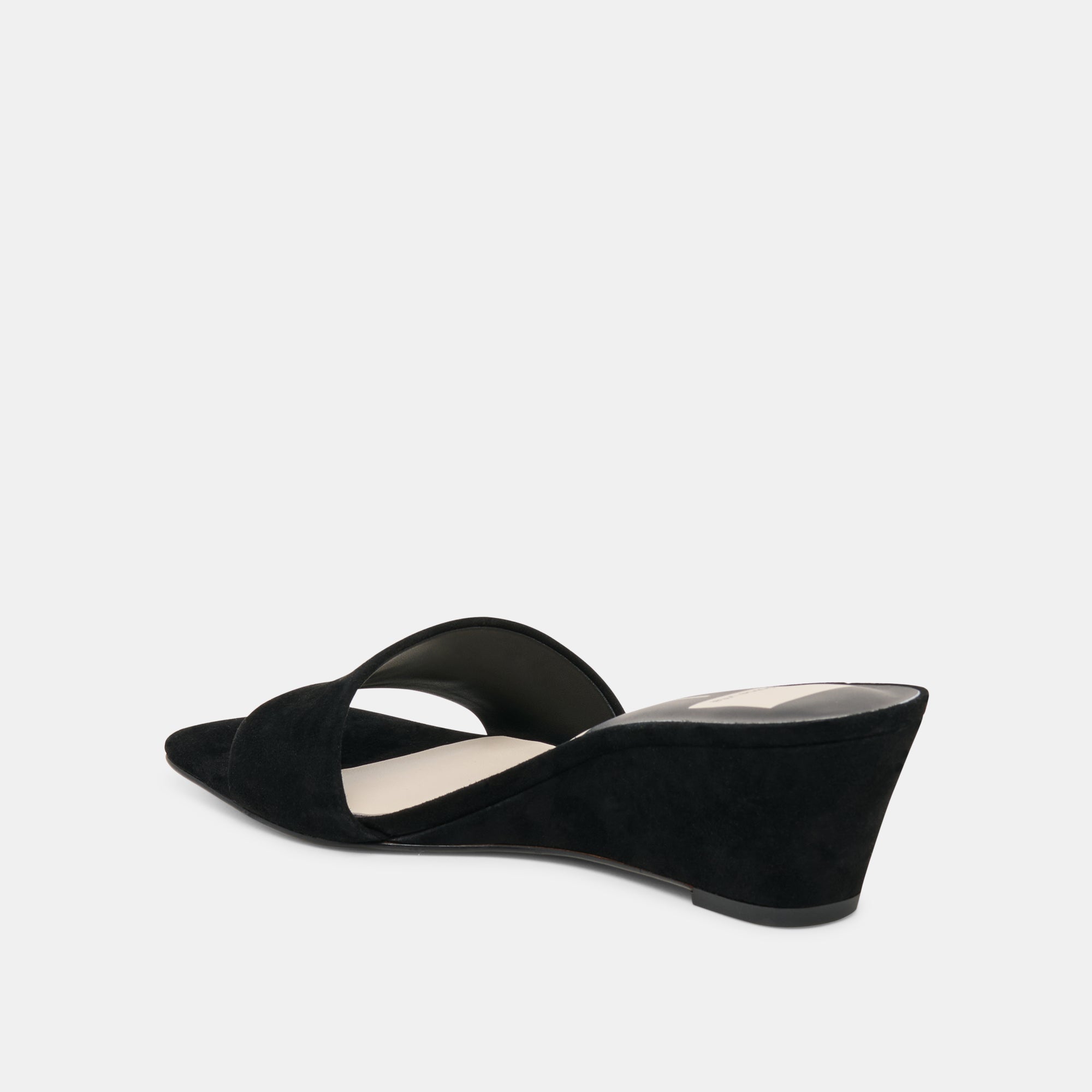 Qaily Onyx Suede Wedges / Dolce Vita