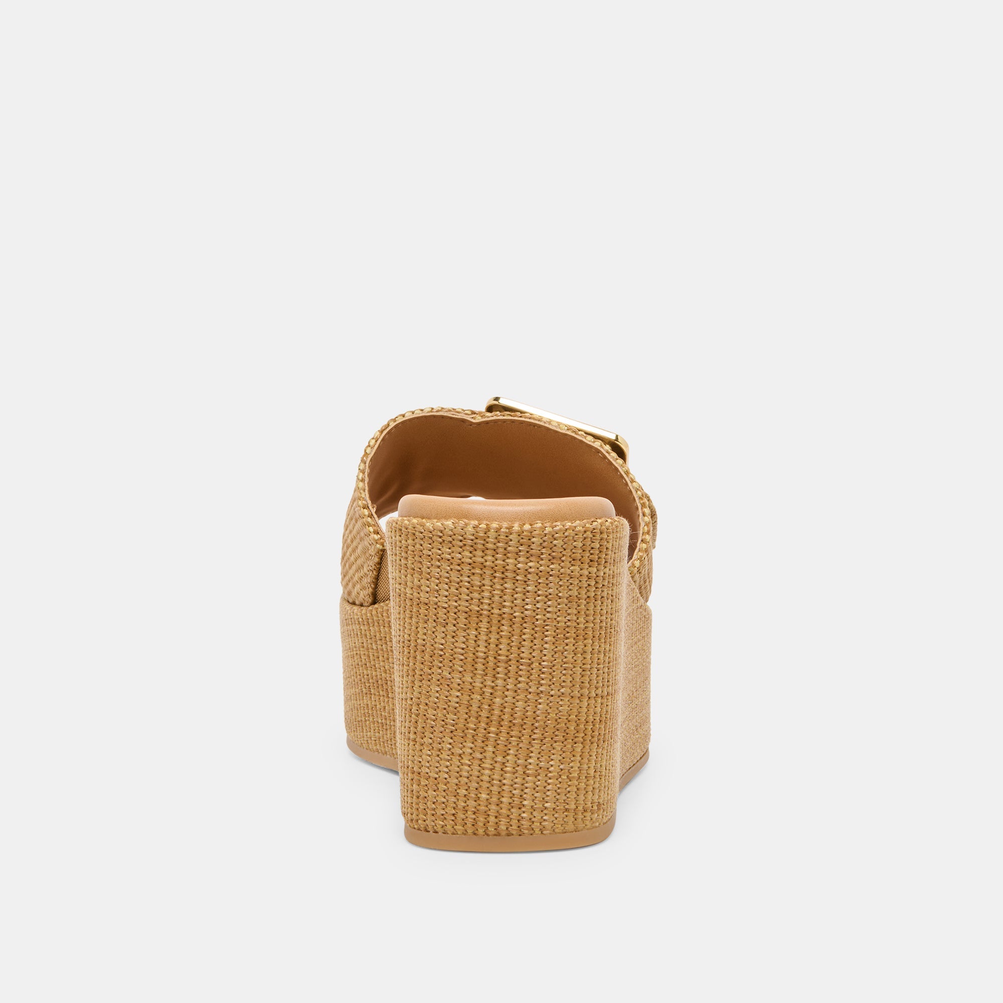 Jilian Wide Mocha Raffia Wedges / Dolce Vita