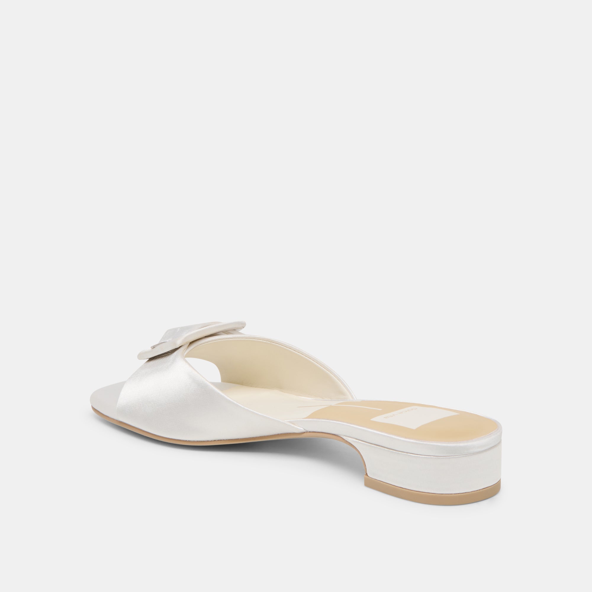Edina True White Satin Sandals / Dolce Vita