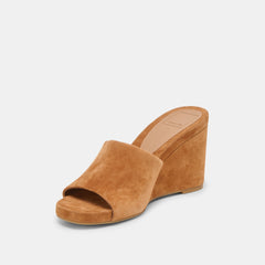 Holta Brown Suede Wedges / Dolce Vita