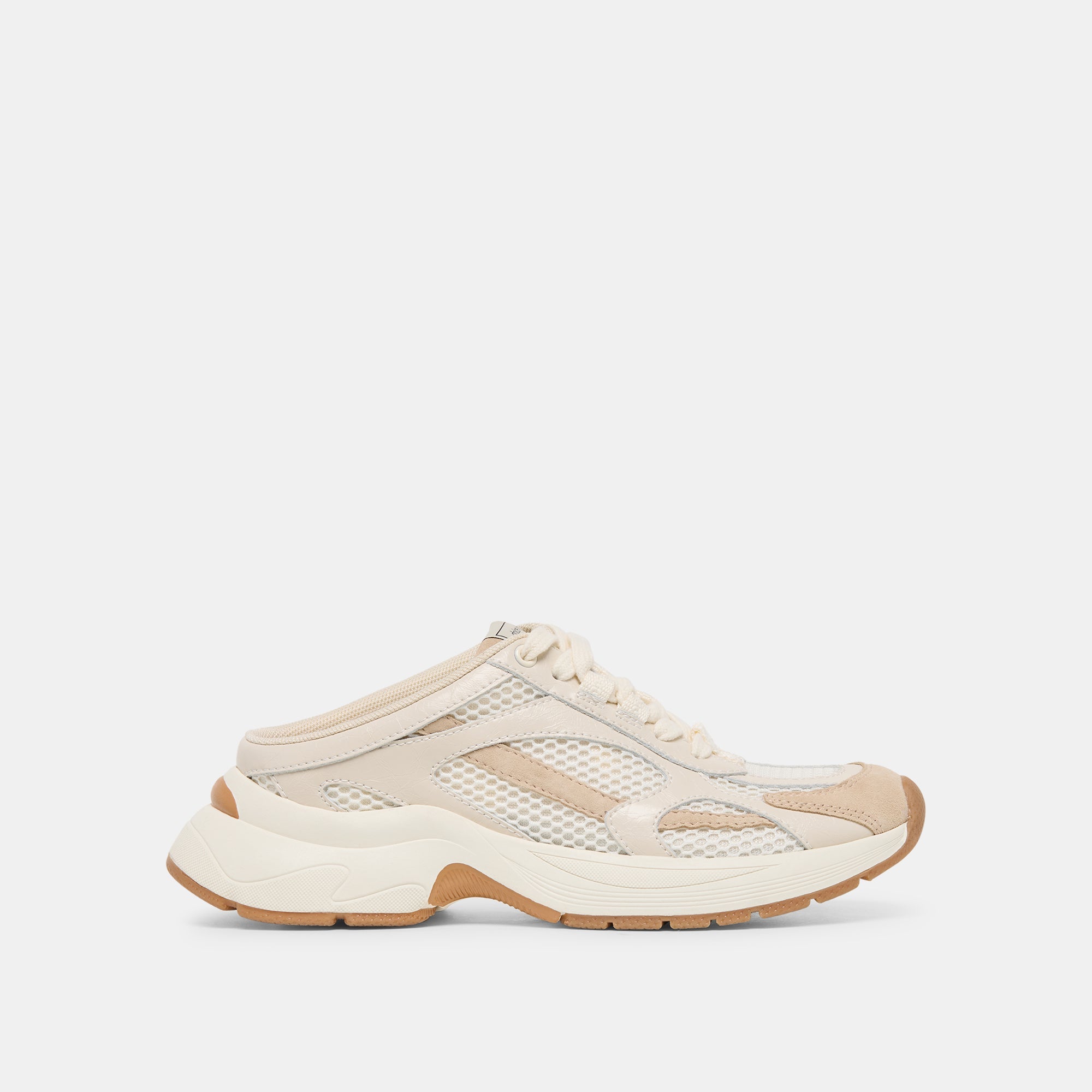 SWAYZY Ivory Multi Suede Platform Slip-on Sneakers / Dolce Vita