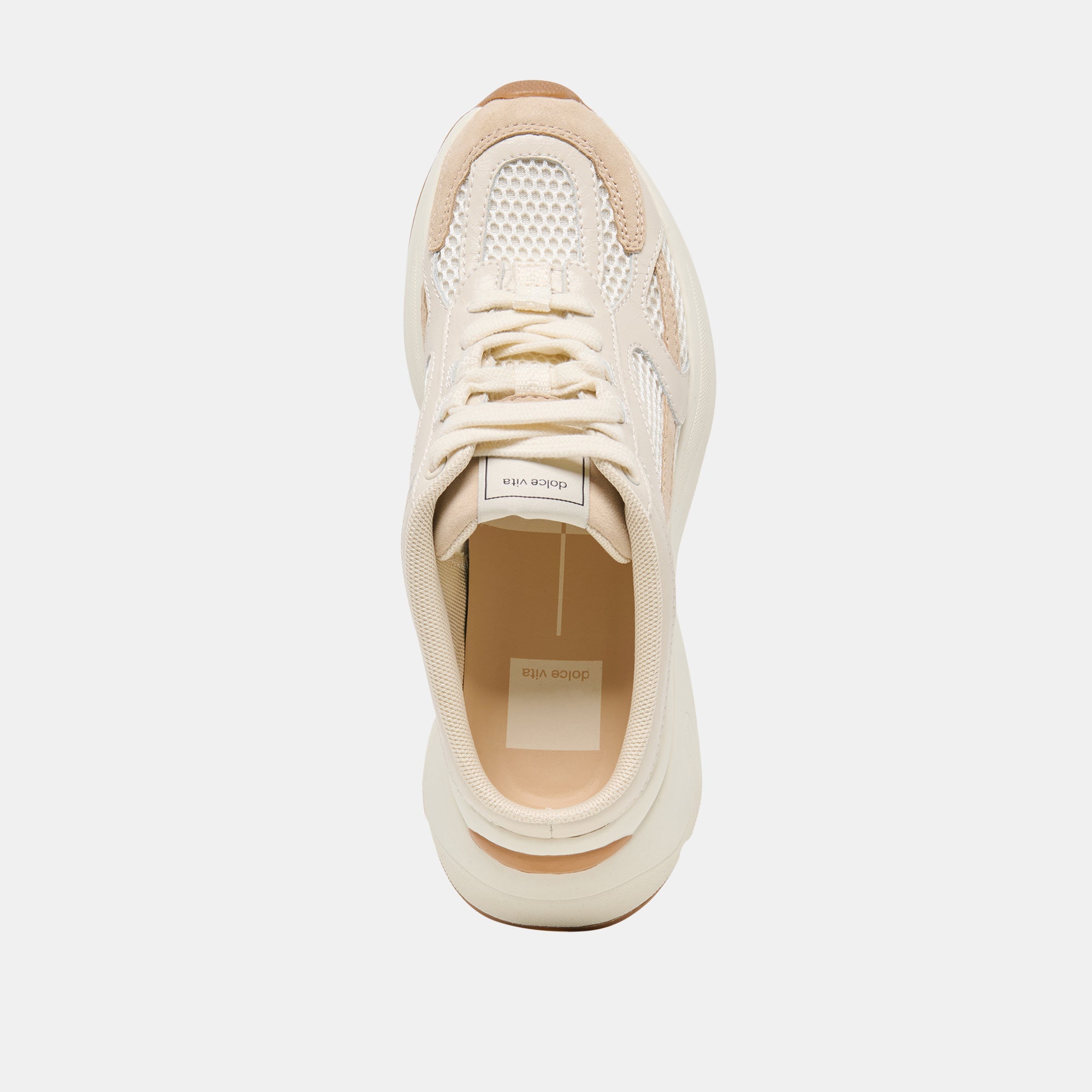 SWAYZY Ivory Multi Suede Platform Slip-on Sneakers / Dolce Vita