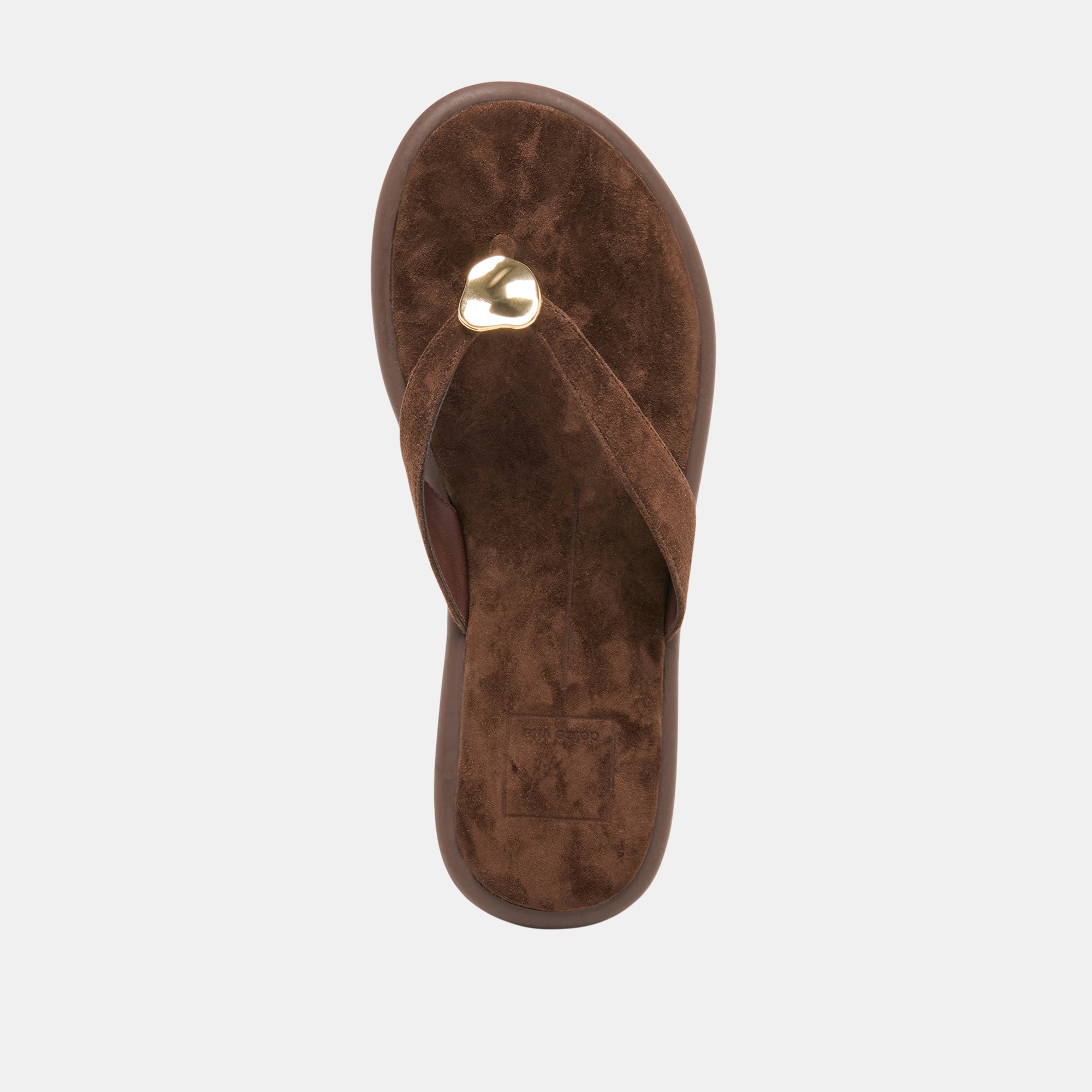Jaina Dk Brown Suede Sandals / Dolce Vita