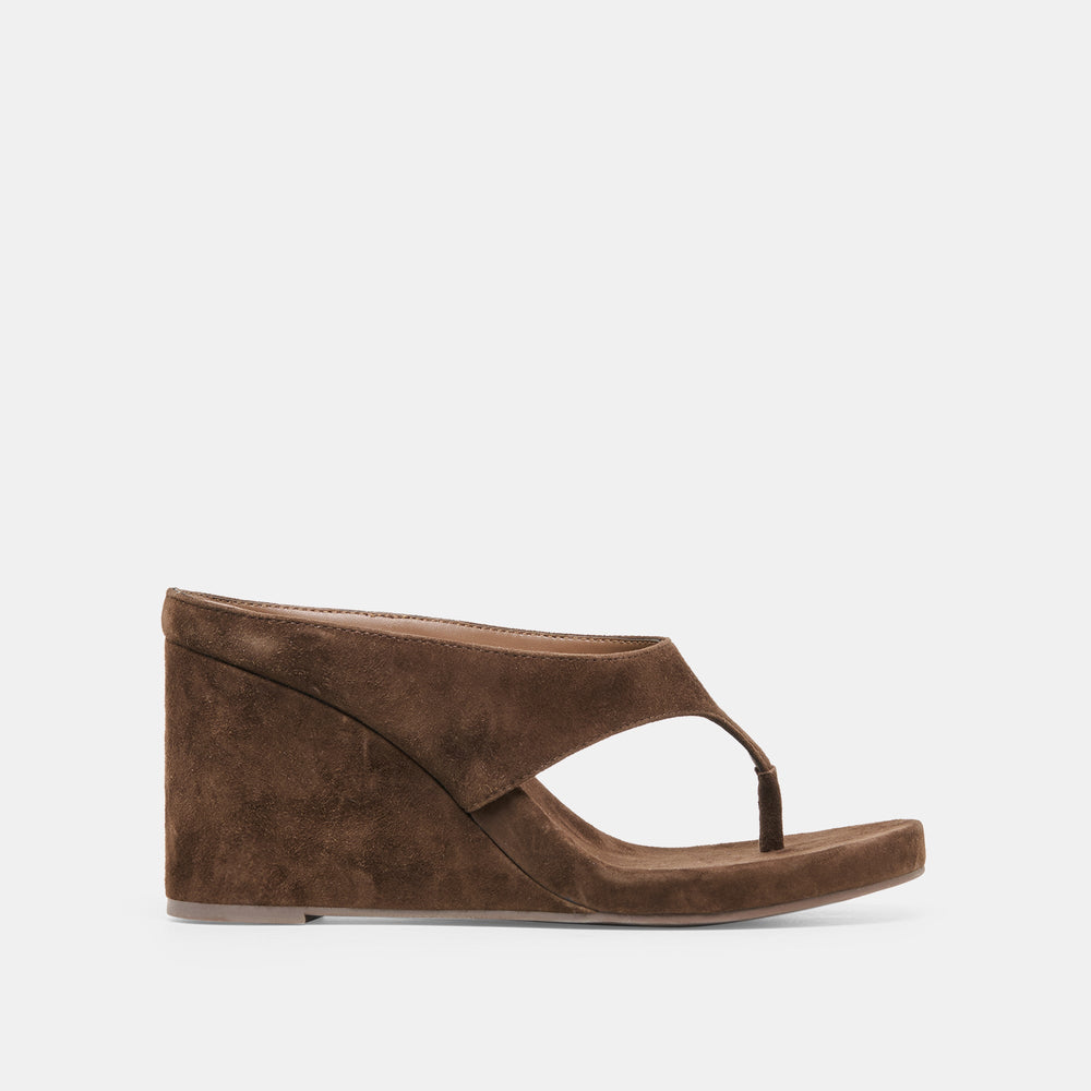 Hinna Dk Brown Suede Wedges / Dolce Vita