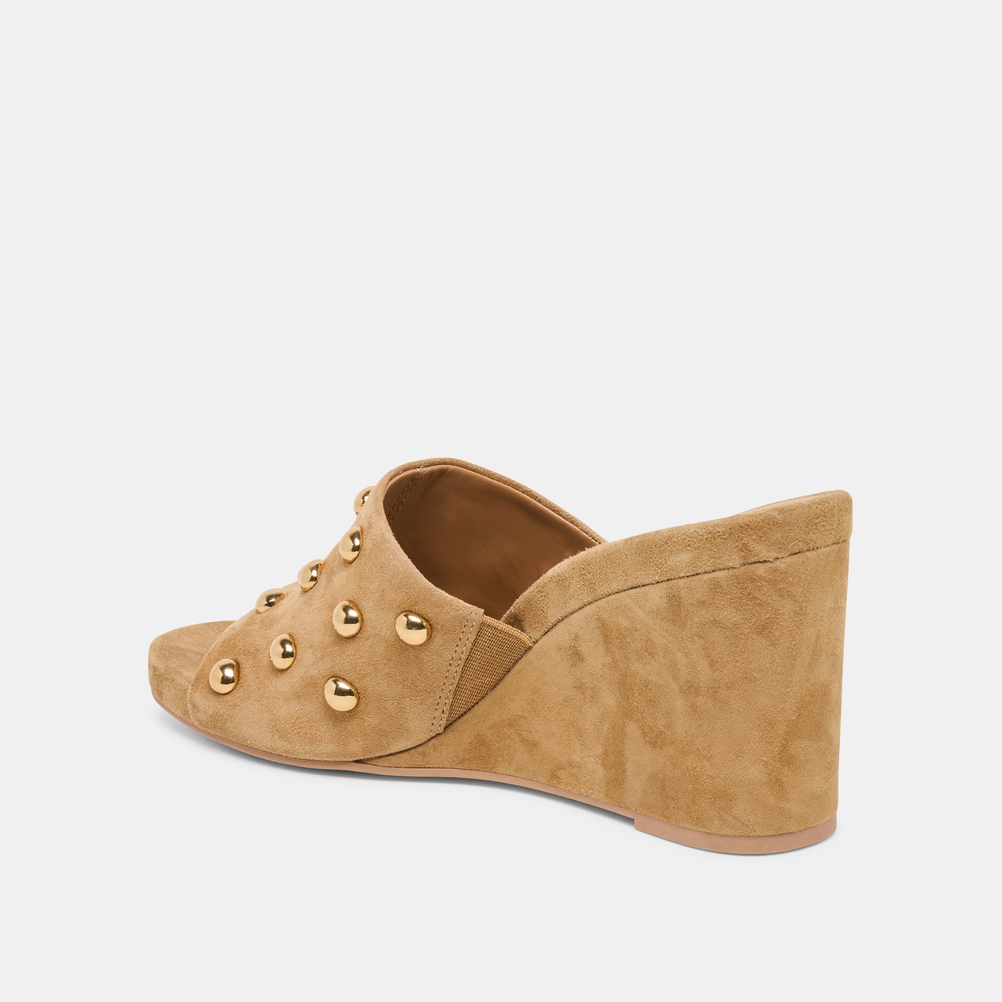Holta Stud Lt Brown Suede Wedges / Dolce Vita