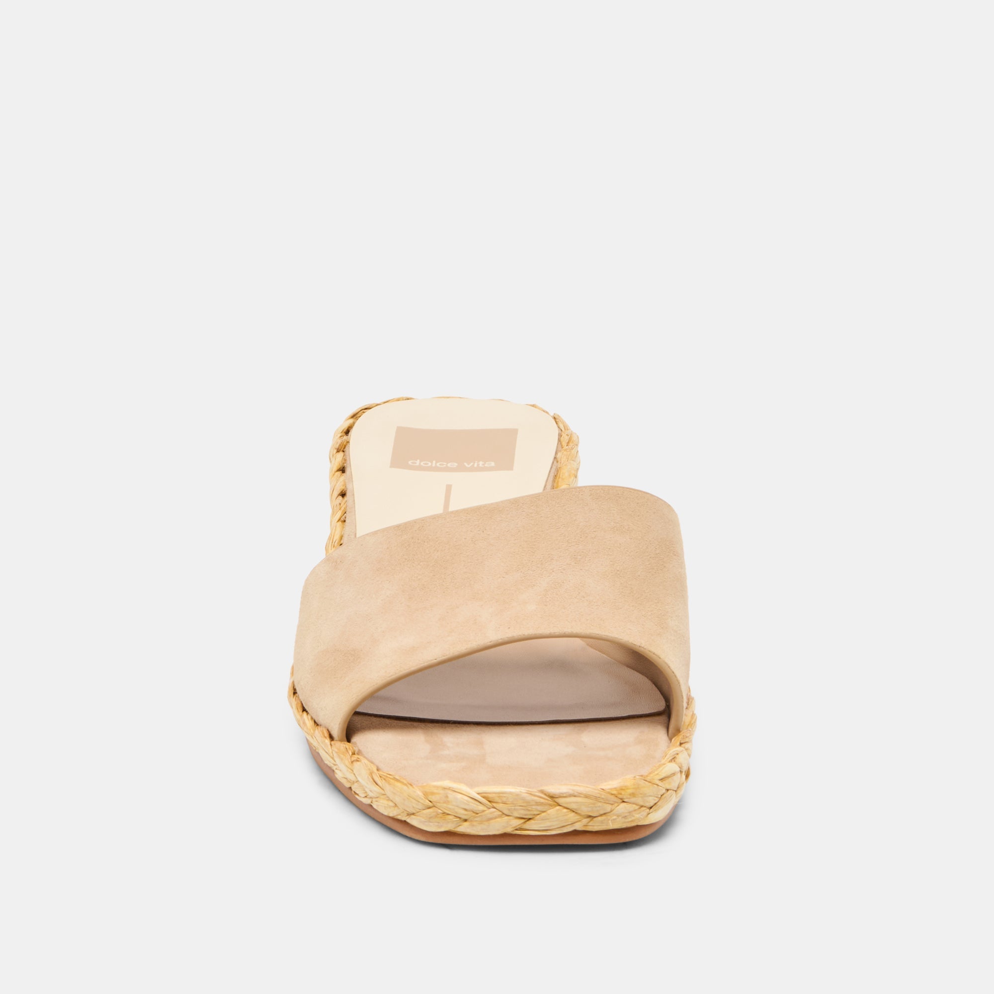Dixi Wide Camel Suede Sandals / Dolce Vita