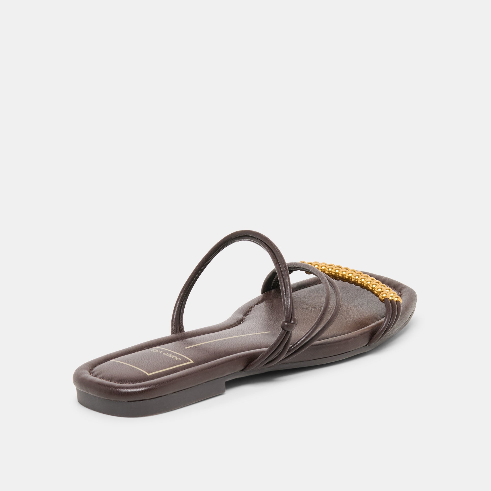 LYNDEE BEAD Espresso Stella Strappy Open-Toe Sandals / Dolce Vita