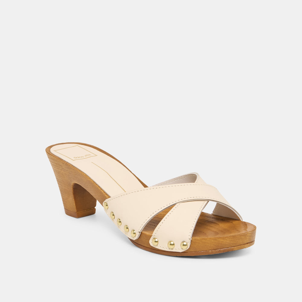 Averie Bone Leather Heels / Dolce Vita