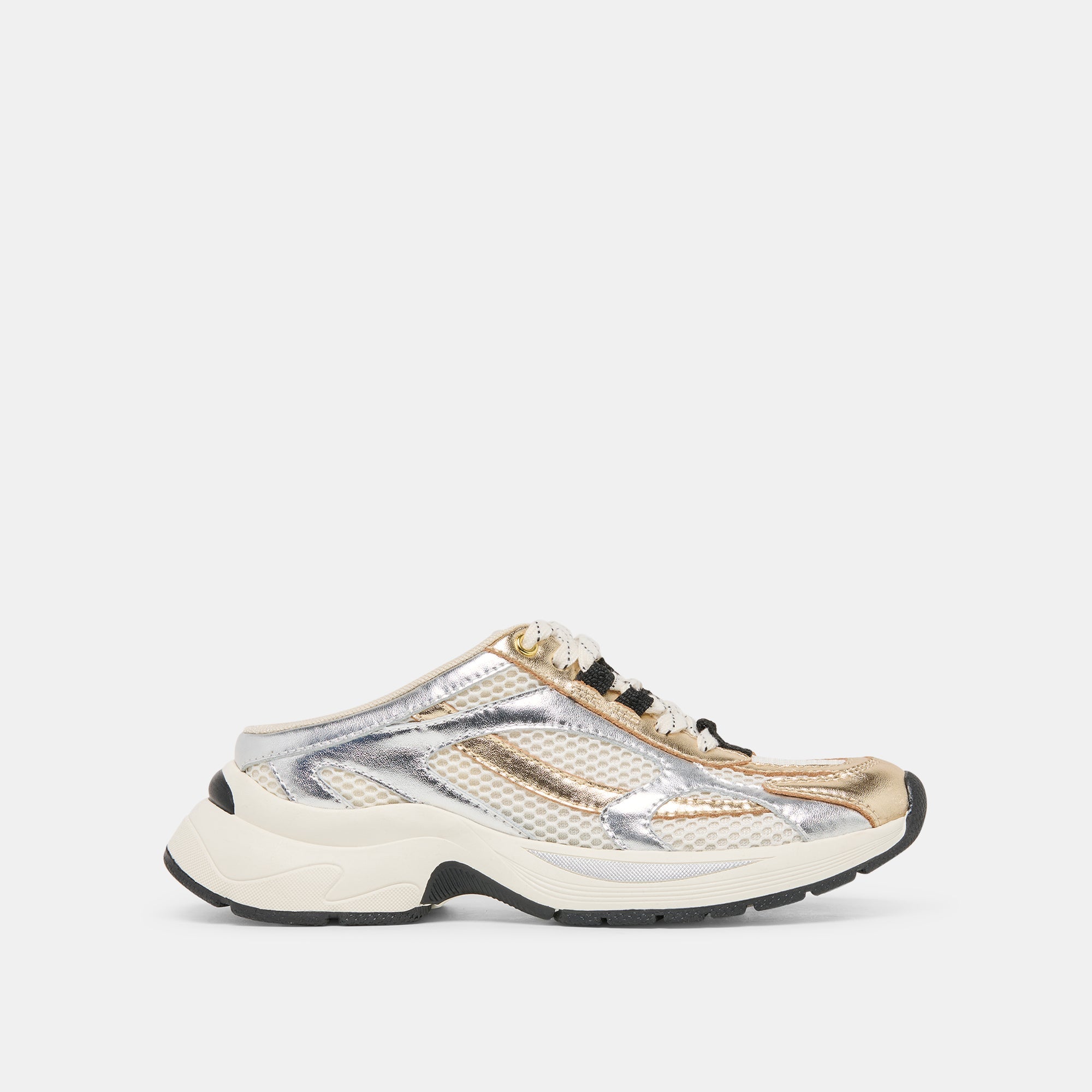SWAYZY Metallic Multi Leather Platform Slip-on Sneakers / Dolce Vita