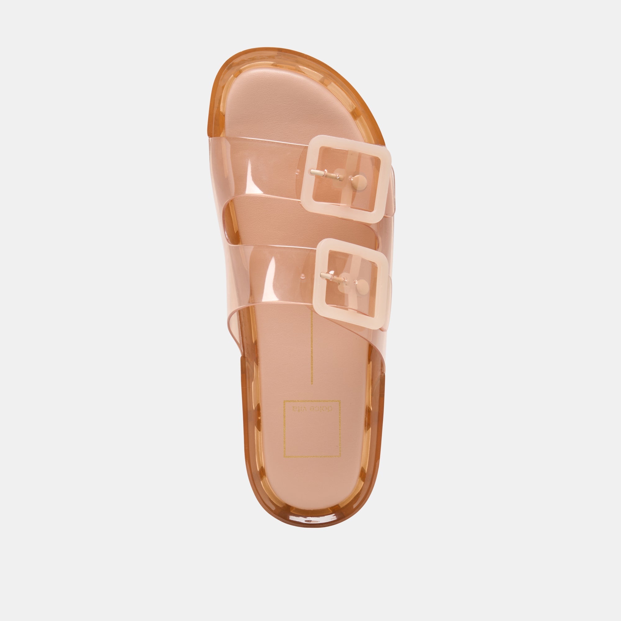 JULIO X Mocha Vinyl Jelly Platform Sandals / Dolce Vita