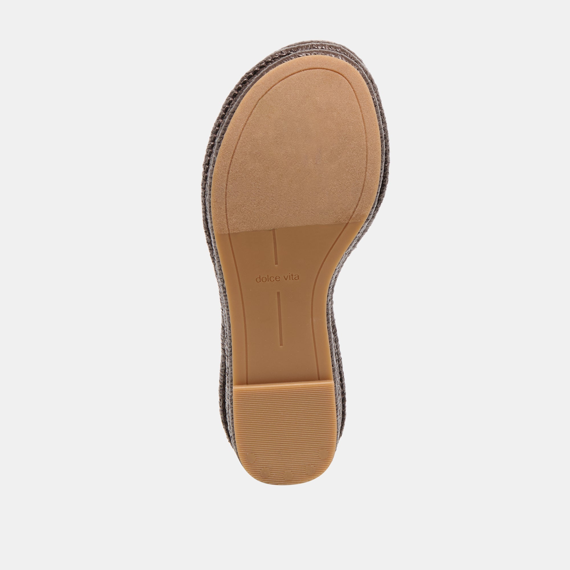 Throne Wide Chocolate Raffia Wedges / Dolce Vita
