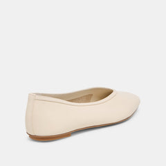 CARET Bone Leather Pointed-Toe Ballet Flats / Dolce Vita