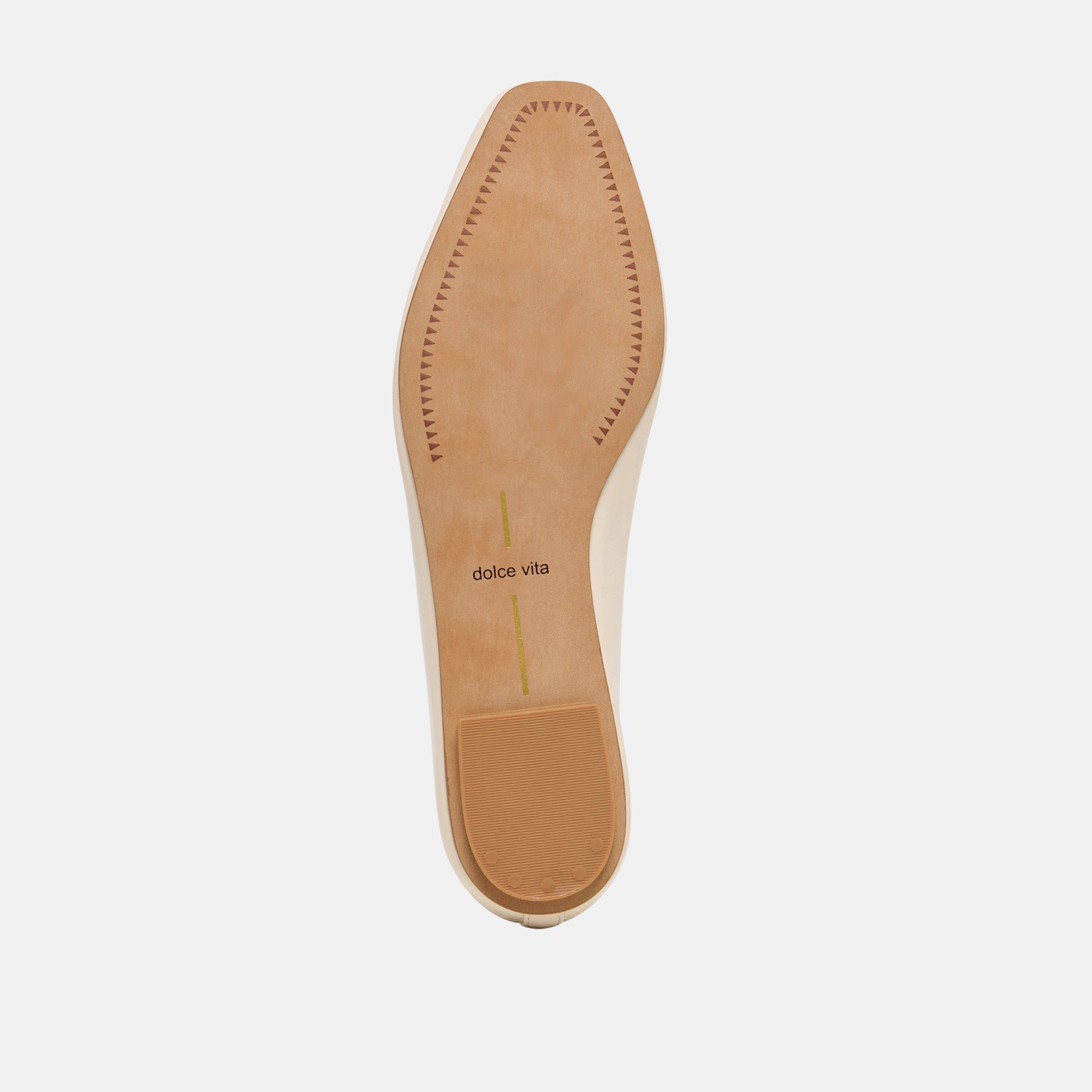 CARET Bone Leather Pointed-Toe Ballet Flats / Dolce Vita