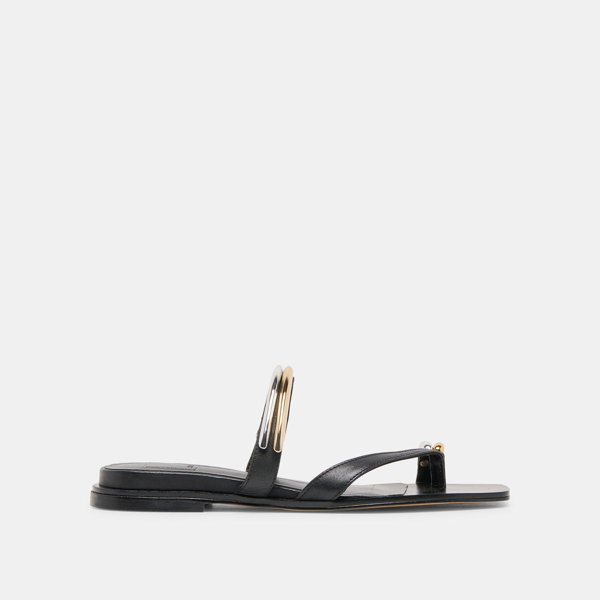 Tarina Black Leather Sandals / Dolce Vita