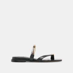 Tarina Black Leather Sandals / Dolce Vita