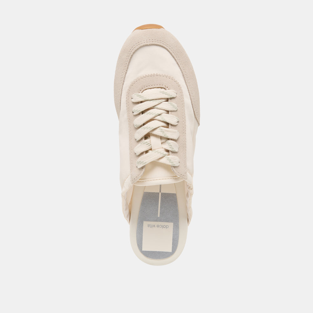 Daris White Nylon Sneakers / Dolce Vita