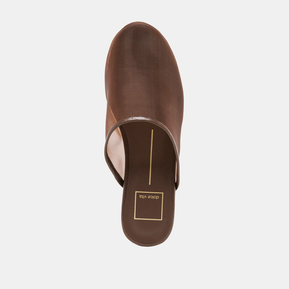 Geni Chocolate Mesh Flats / Dolce Vita