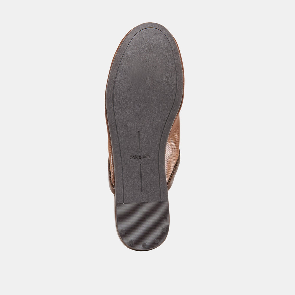Geni Chocolate Mesh Flats / Dolce Vita